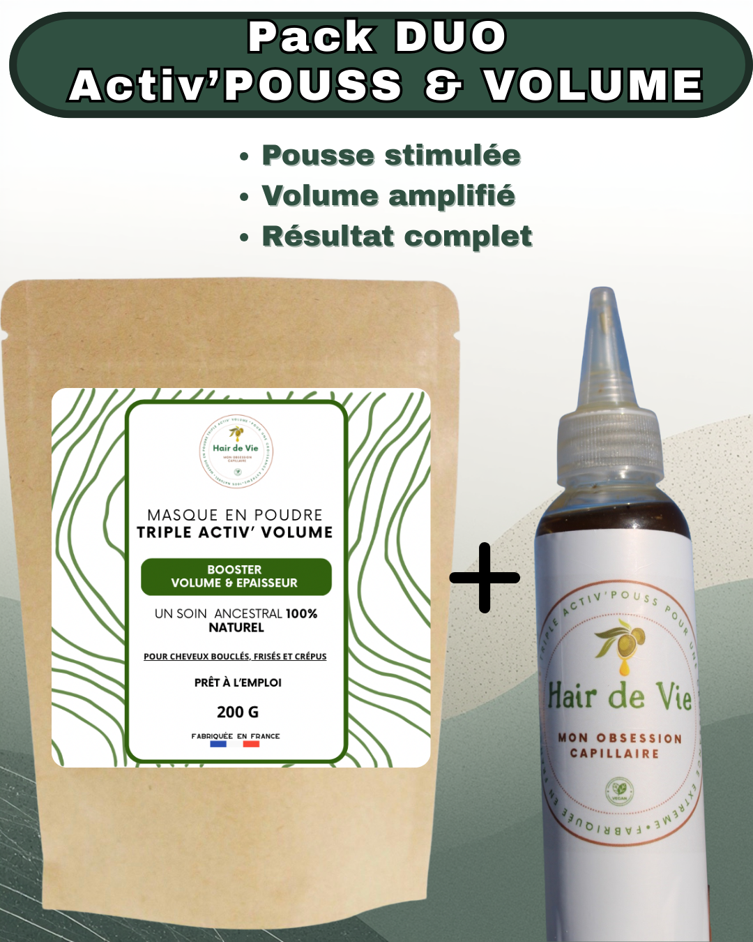 Pack 1 mois Triple Activ’POUSS & VOLUME
