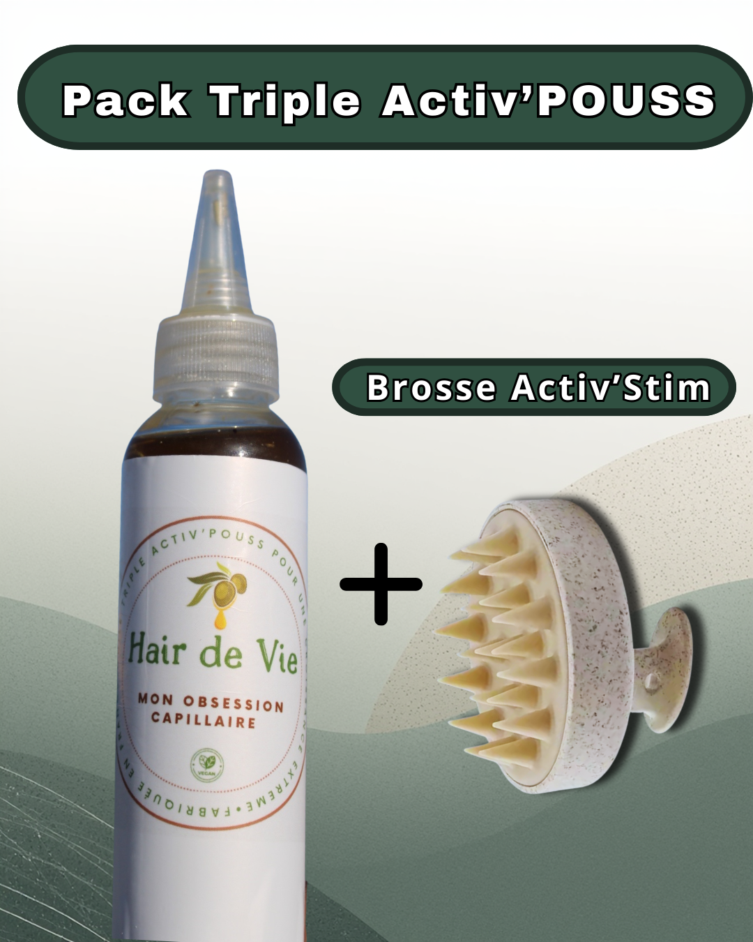 Pack Triple Activ’POUSS avec Brosse Activ'Stimulator