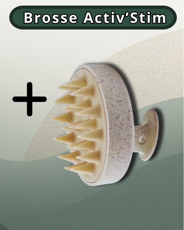 Brosse stimulante cuir chevelu