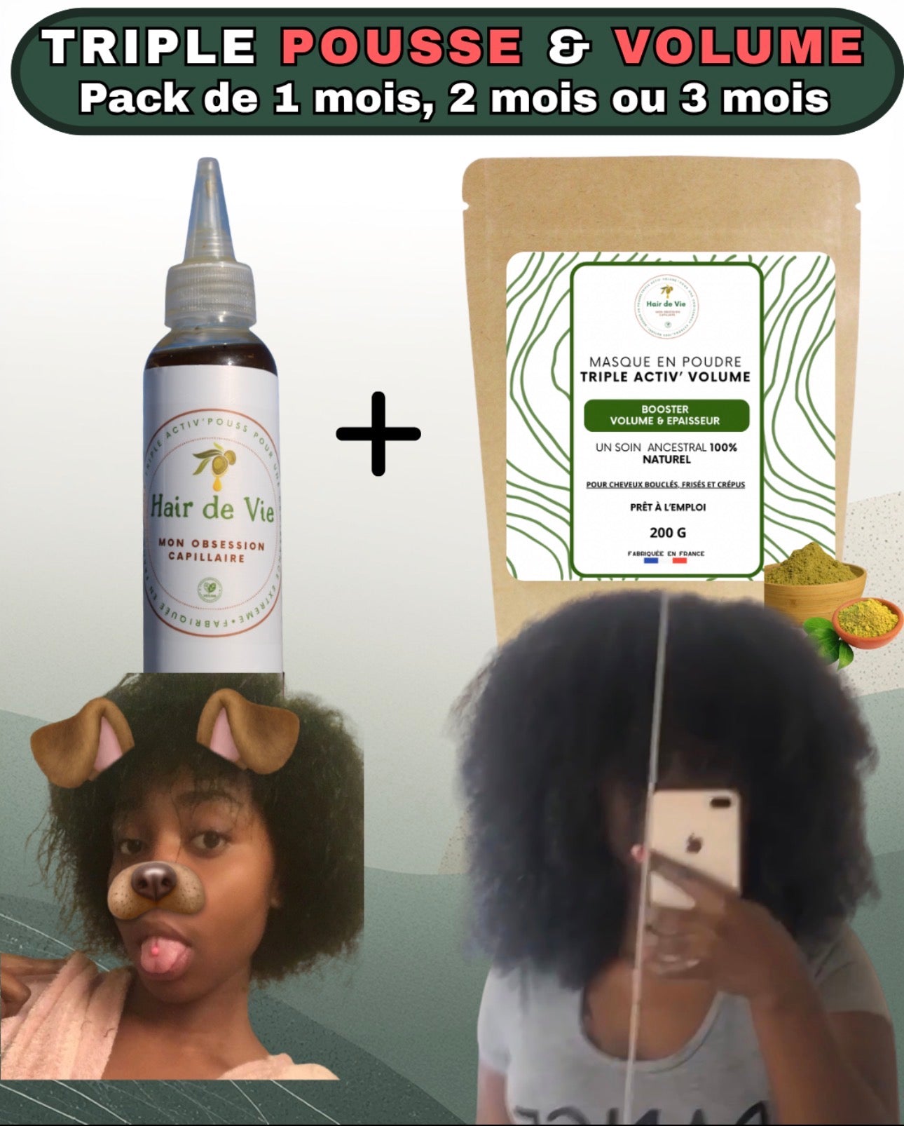 Pack 1 mois Triple Activ’POUSS & VOLUME